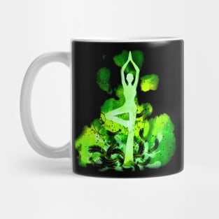 yoga green inv Mug